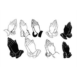 praying hands svg, praying hands clipart, praying hands svg cut files for cricut, religious svg, prayer svg