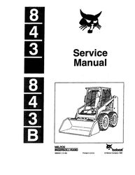 1985 843 & 843b skid loader technical workshop repair manual