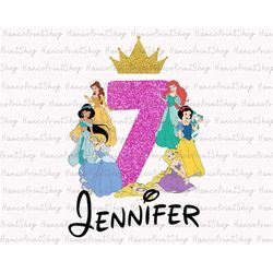 my 7th birthday png, birthday princess png, happy birthday png, birthday shirt png, sublimation design, gift for kids, b