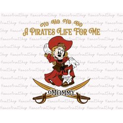 mouse mommy pirate svg, a pirates life for me svg, cruise trip svg, family vacation svg, vacay mode svg, magical kingdom