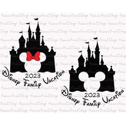 family vacation 2023 svg, vacay mode svg, magical kingdom svg, magical castle svg, family trip shirt, mouse castle svg,