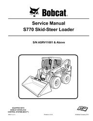 s770 skid-steer loader service manual - (sn asrv11001) & above