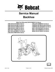 406, 607, 506, 811 & m06 backhoe technical repair manual