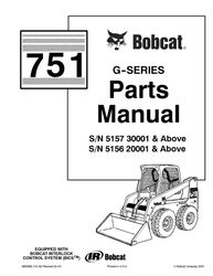 751 g series 751 skid steer tractor parts manual