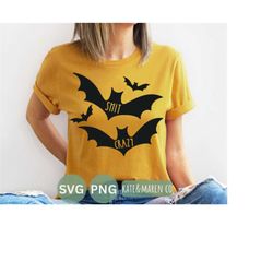 bat shit crazy svg, funny fall svg, retro fall svg, funny halloween cricut cut file and sublimation