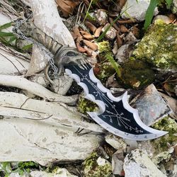 handmade god of war blades of chaos knives of kratos |  kratos knives | god of war knives | god of war axe | chaos sword