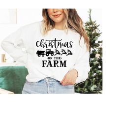 christmas on the farm svg, png, farm fresh christmas tree svg, christmas truck svg, christmas farmhouse svg, christmas d