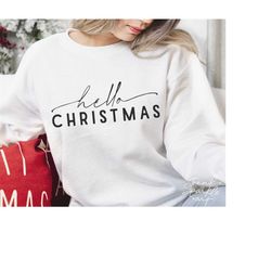 hello christmas svg,christmas shirt svg,winter vibes svg,hello winter svg,svg file for cricut