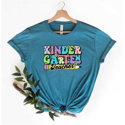 Hello Kindergarten Grade Shirt, Kindergarten Teacher Shirt, Gift for Teachers, Teacher Shirt, Kindergarten Teacher, Back