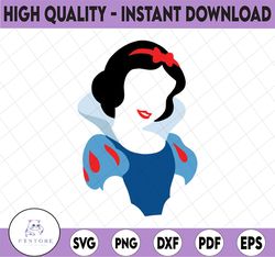 snow white svg princess svg disney svg , svg, dxf, cricut, silhouette cut file, instant download