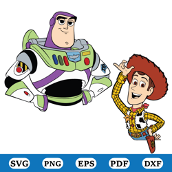 woody and buzz lightyear svg toy story svg design files for cricut silhouette cut files, cartoon svg, cartoon characters