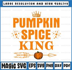 Pumpkin spice King Svg, Coffee Lover halloween & Thanksgiving Svg, Happy Pumpkin Spice Season SVG, Coffee SVG, Cricut, S