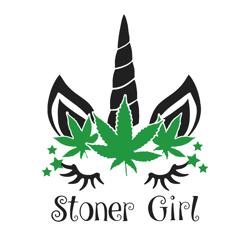 stoner girl svg, trending svg, unicorn svg, cannabis svg, cannabis unicorn, unicorn lovers clipart, silhouette svg