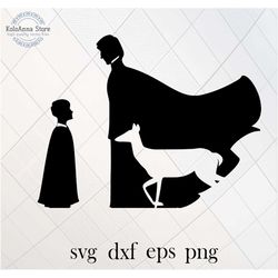 doe svg, patronus svg, father and son svg, father svg, deer svg, wizard svg, boy svg, cut file, silhouette, svg files fo