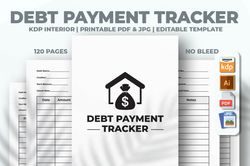 debt payment tracker kdp interior
