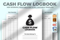 cash flow logbook kdp interior