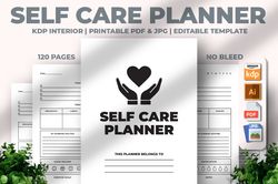 self care planner kdp interior