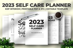 self care planner 2023 kdp interior