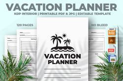 vacation planner kdp interior