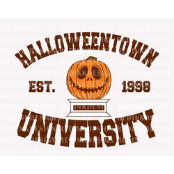 Halloween Townn University 1998 SVG, Halloween Pumpkin Svg,  Spooky Vibes Svg, Fall Svg, Trick Or Treat Svg, Boo Svg, Ha