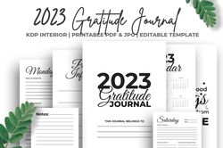 2023 gratitude journal kdp interior