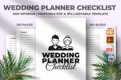 wedding planner checklist kdp interior