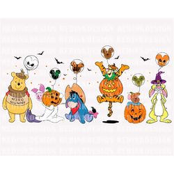 halloween bear and friend png, halloween png, halloween pumpkin png, spooky png, trick or treat, halloween costume png,