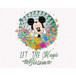 let the magic blossom png, magic blossom png, cute mouse png, flower and garden festival png, magic kingdom png, family