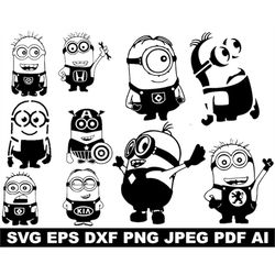 minions svg, minions bundle svg, minions party, despicable me svg, minions clipart, minions vector,minions cut file cric