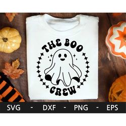 the boo crew svg, ghost svg, halloween svg, kid's shirt, trick or treat svg, funny halloween png, svg file for cricut