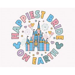 happiest bride on earth svg, family vacation svg, family vacation, magical castle svg, magical kingdom svg, mouse shirt