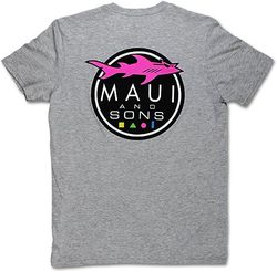 maui & sons classic shark logo t-shirt