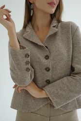 women's jacket, lightweight jacket, wool jacket