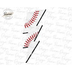 baseball lightning bolt png, distressed baseball png, sublimation download, printable, background design