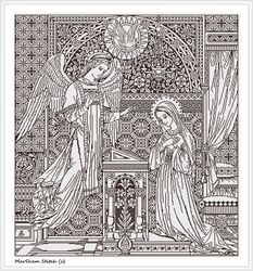 annunciation cross stitch pattern