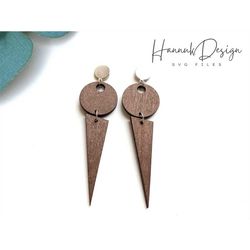 abstract triangle earring shape svg, geometric wood acrylic earring svg, laser cut svg file for glowforge, earrings svg,