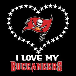 i love my heart tampa bay buccaneers nfl svg, football svg, cricut file, svg