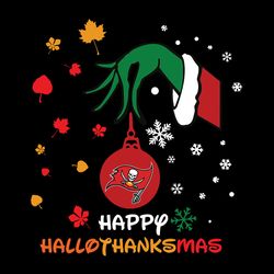 happy halloween thanksgiving christmas grinch tampa bay buccaneers nfl svg, football svg, cricut file, svg