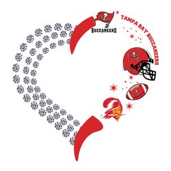 heart fan tampa bay buccaneers nfl svg, football svg, cricut file, svg