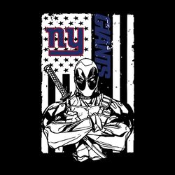 deadpool flag fan new york giants,nfl svg, football svg, cricut file, svg