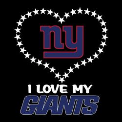 i love my heart new york giants,nfl svg, football svg, cricut file, svg