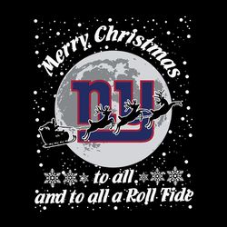 merry christmas to all and to all new york giants,nfl svg, football svg, cricut file, svg