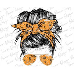 halloween png, messy bun png, mom halloween, headband mom bun png, hair sunglasses headband, sublimation design download