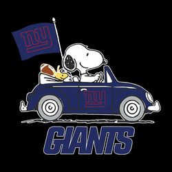 snoopy car fan new york giants,nfl svg, football svg, cricut file, svg