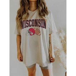 wisconsin football shirts, wisconsin shirt, college apparel, football shirts, game day shirts