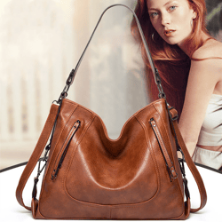 fashion large capacity totes casual handbag shoulder crossbody retro big bag