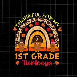 thankful for my 1st grade turkeys svg, teacher thanksgiving svg, 1st grade thanksgiving svg, tiny turkeys thanksgiving s