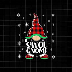 the swol gnome svg, gnomies buffalo plaid svg, gnomies xmas svg, gnomies christmas svg, tattooed gnome christmas svg