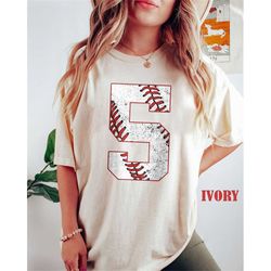 comfort colors personalized baseball numbers shirt, baseball custom birthday shirt, custom baseball, baseball boy shirt,