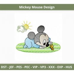 classic charm-mickey mouse embroidery design